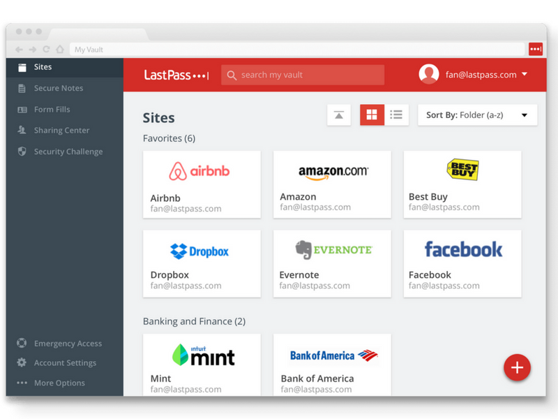 lastpass business tool for tattoo shop