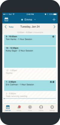 appointment booking calendar iphone app