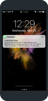 text message reminders for appointments