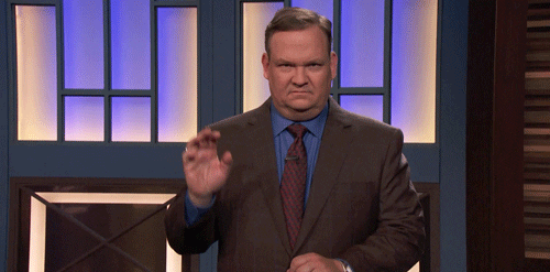 andy richter raises hand to say yes