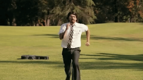 dave grohl running away