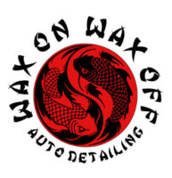 wax on wax off auto detailing logo