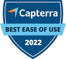 bookedin capterra best ease of use badge 2022