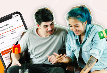 Two friends using Bookedin