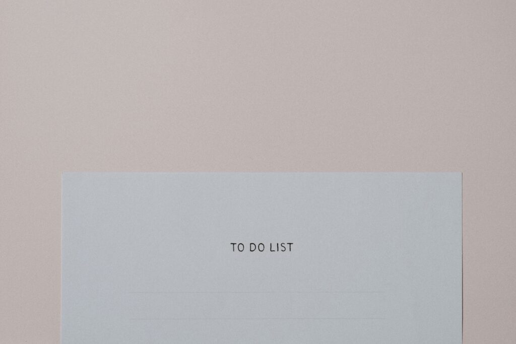 bookedin to do list 