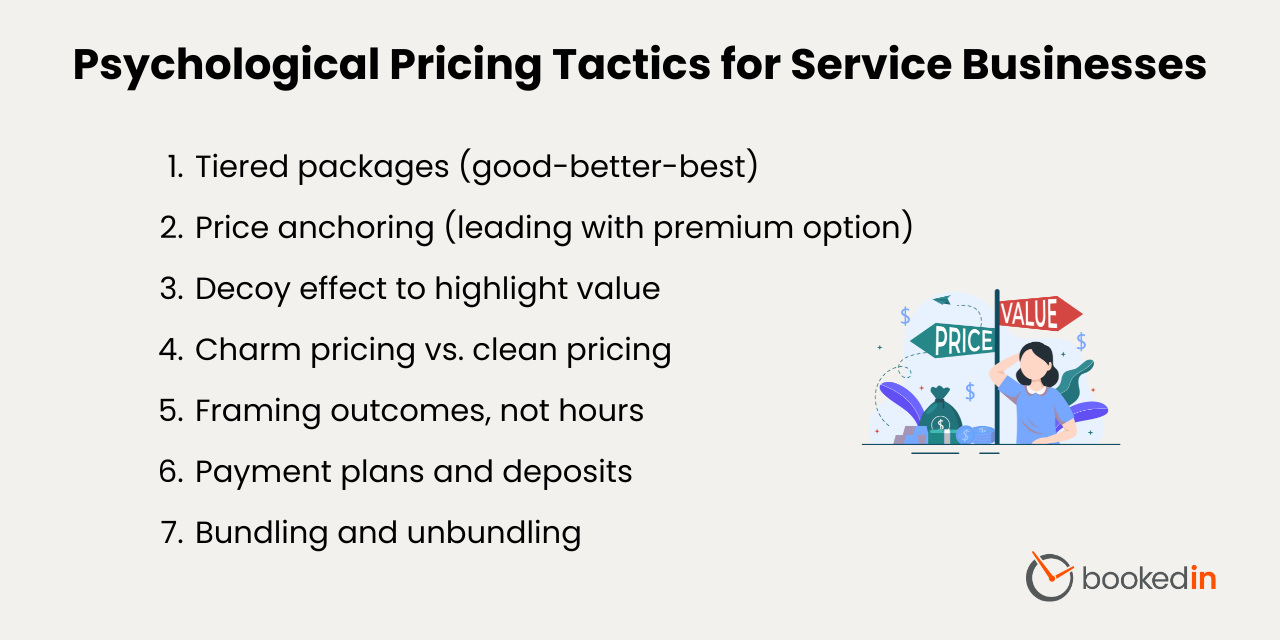 psychological pricing tactics for service businesses