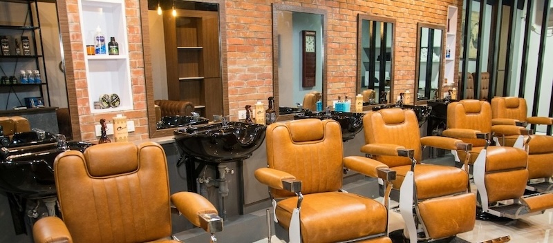 retail shelf for men's hair producs