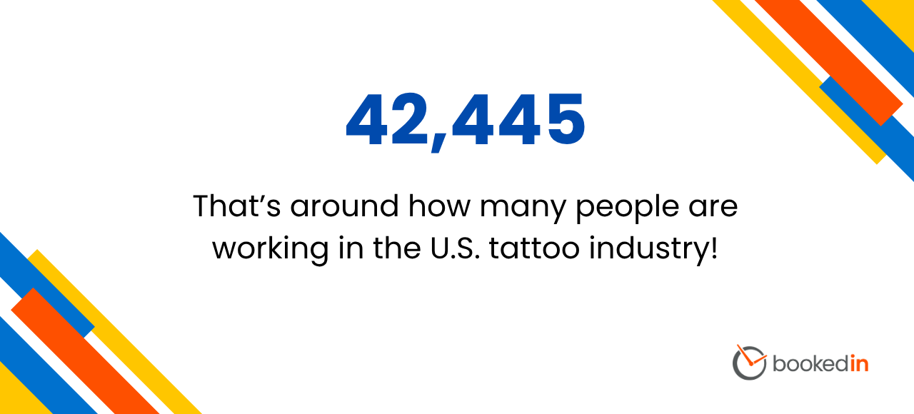 how many people work in us tattoo industry