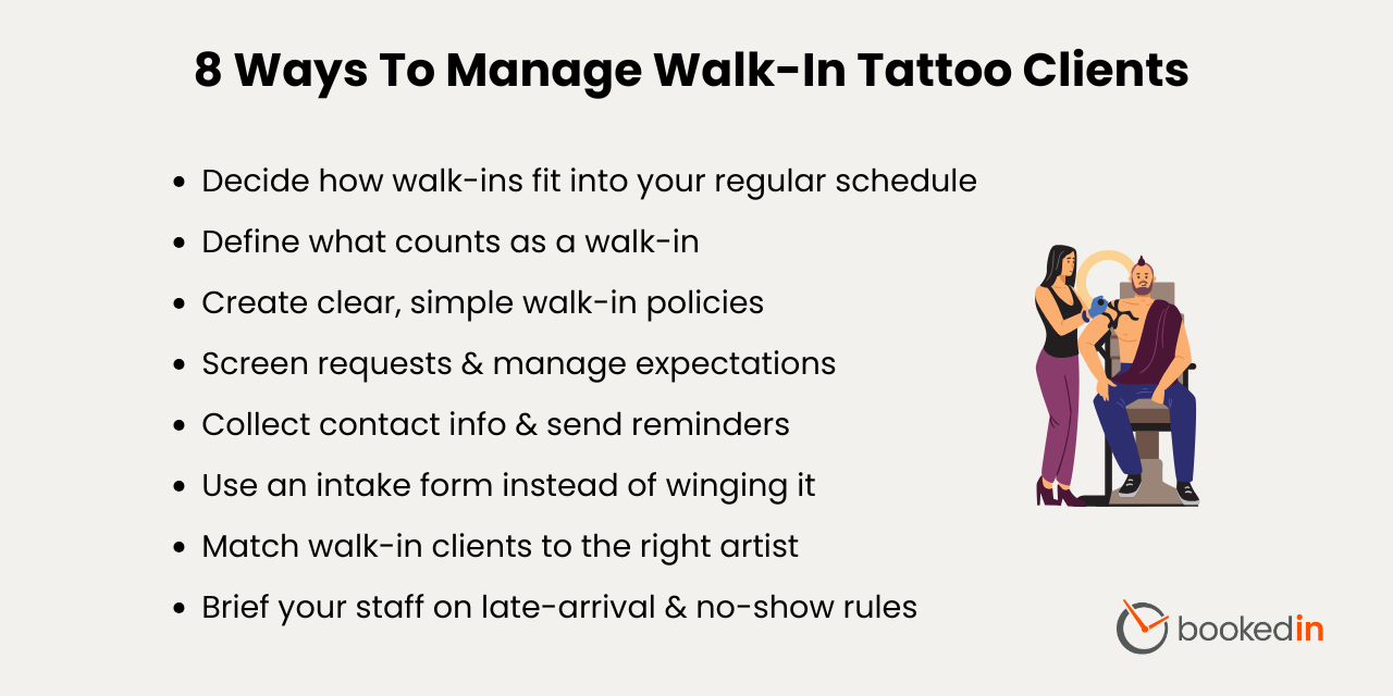 Tips for How To Manage Walk-In Tattoo Clients
