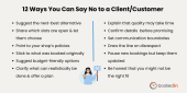 How To Say No to Customers/Clients (Without Actually Saying No)