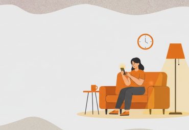 Person booking an appointment on a smartphone at home in the evening